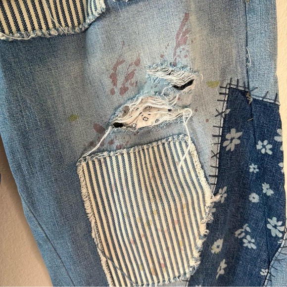 Free people x We The Free Azalea Daisy
Patchwork Blue Jeans SZ 31 - Picture 4 of 13